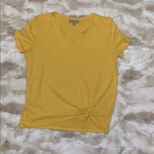 Mustard yellow wonder fly cute top